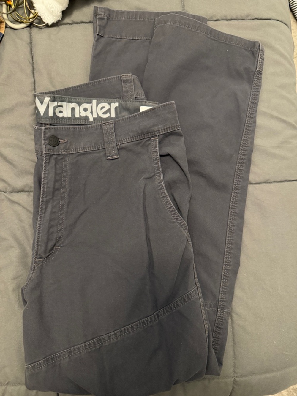 Wrangler Men’s Charcoal Chinos